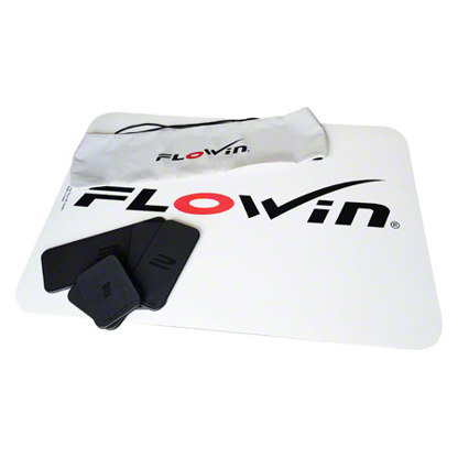 Flowin - Sport Trainingsmatte - Turngeräte - aufrollbar, inkl. Pad-Set, DVD