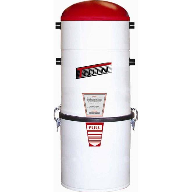 HERZ - Zentralsauger - CP-Twin - Laubsauger, Laubbläser - 3600 W, 360 mbar, 40 l Sammelbehälter