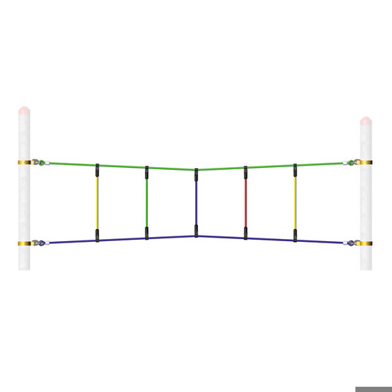 Huck Seilspielgeräte - Bogenseil - Kletteranlagen - geringe Fallhöhe, für Kinder ab 2 Jahren