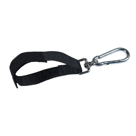 Connex - Karabinerhaken - Kletteranlagen - Mit Klettband, Wirbel, blau-verzinkt