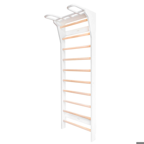 Fitwood - Aarni - Sprossenwand - Weiß, Holzsprossen, 150 kg Belastbarkeit
