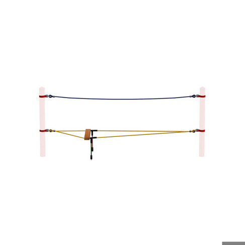 Huck Seilspielgeräte - Spagatseil - Kletteranlagen - Für Kinder ab 2 Jahren, 45 cm Fallhöhe DIN EN 1176