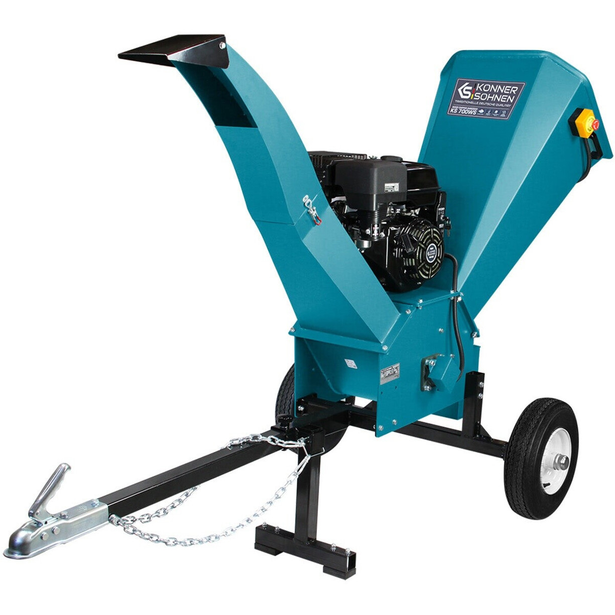 Könner & Söhnen - Gartenhäcksler - KS 700WS - Benzin-Häcksler - 15 PS, 12 cm Aststärke, Elektrostart
