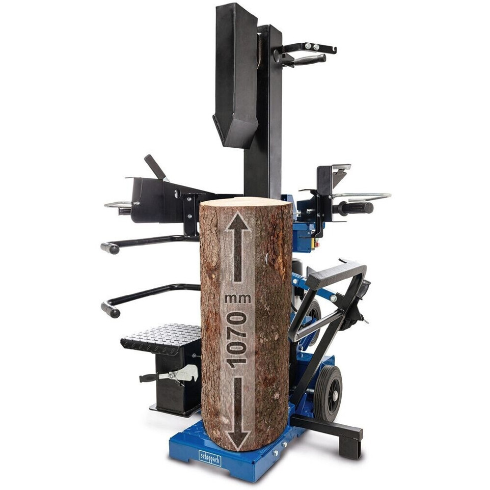 Scheppach - Compact 12T - Elektro-Hydraulik-Holzspalter - 12 t Spaltkraft, 400 V, stehend