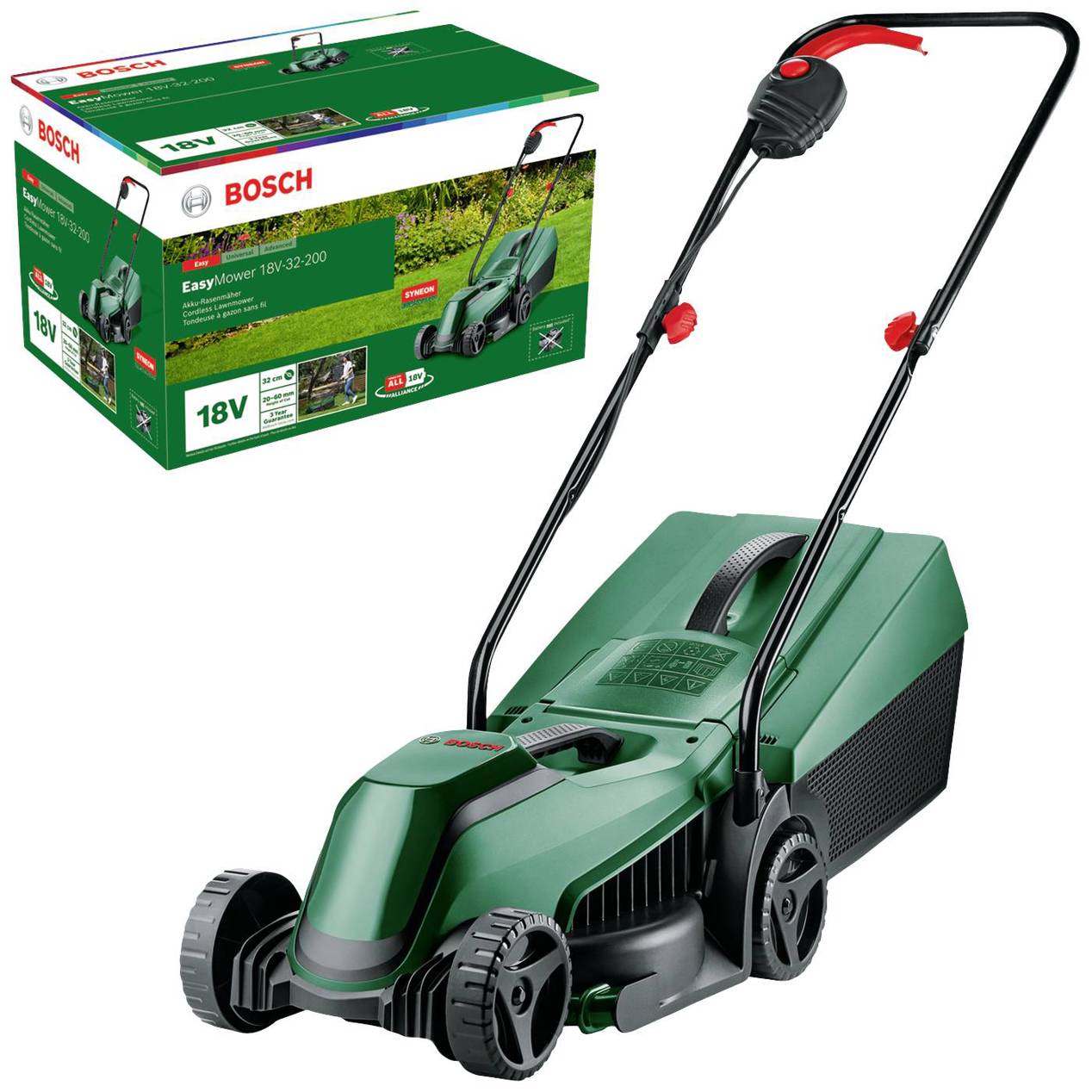 Bosch Home and Garden - Easy Mower - 18V-32-200 - Rasenmäher - 18V, 320mm Schnittbreite, ohne Akku