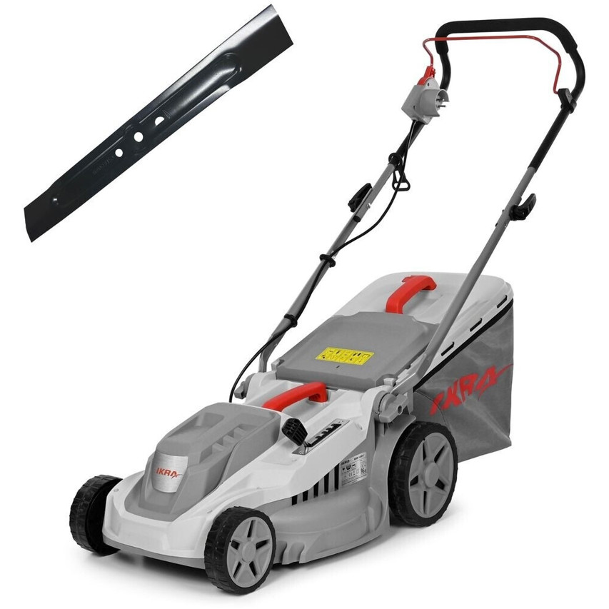 Ikra - IERM 1638-1 - Rasenmäher - 1.600 W, 38 cm Schnittbreite, 5-stufige Schnitthöhenverstellung