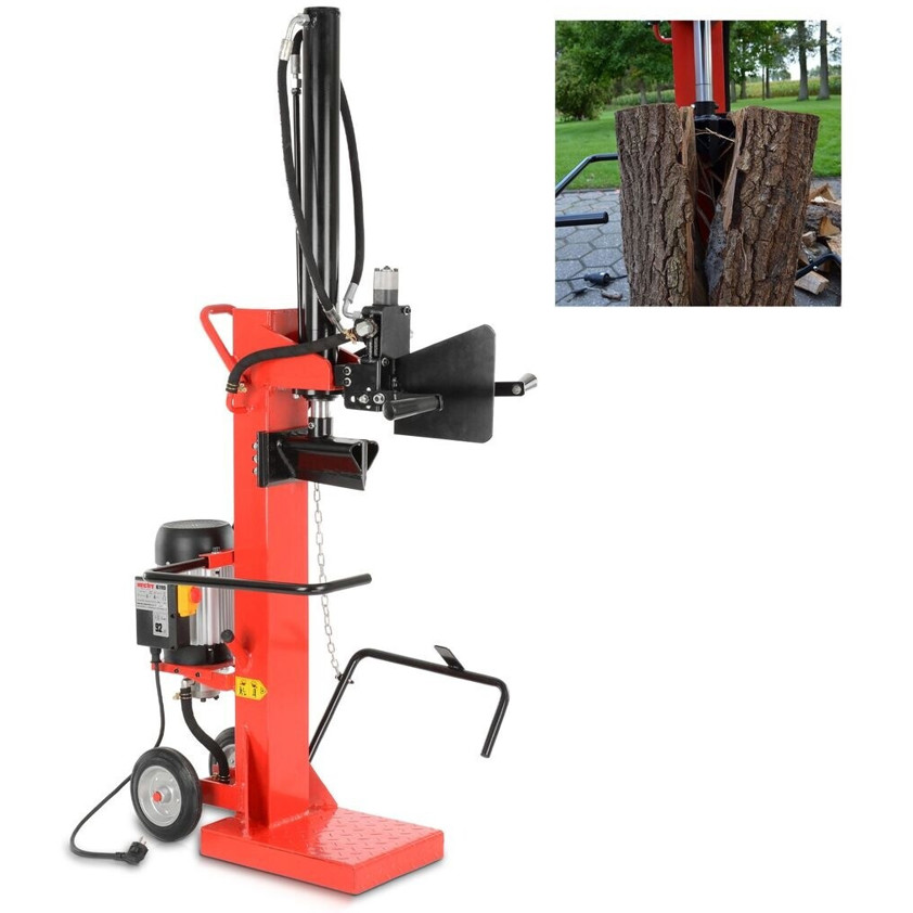 Hecht - Holzspalter - 6110 - Elektro-Holzspalter - 10 t Spaltkraft, 70 cm Spaltgutlänge
