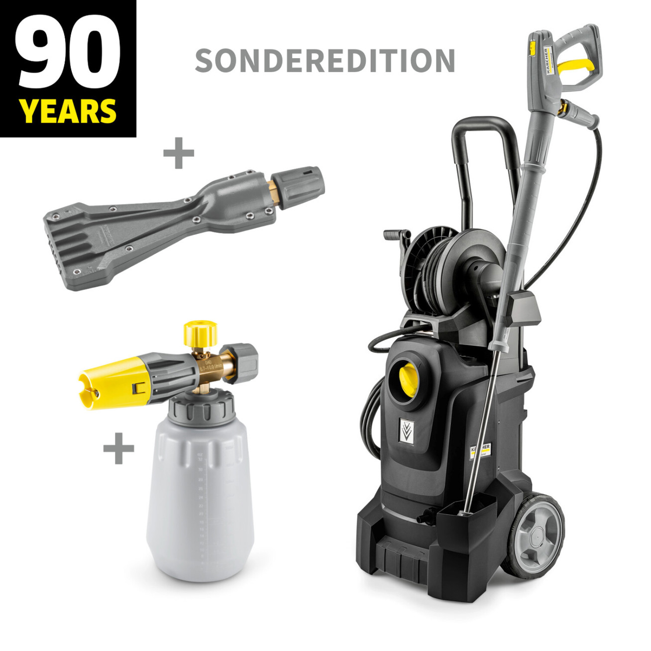 Kärcher - HD 5/13 EX EB + Foam Classic Anniversary Edition - Hochdruckreiniger - 130 bar Arbeitsdruck, 10 m Schlauchlänge, 500 l/h Fördermenge