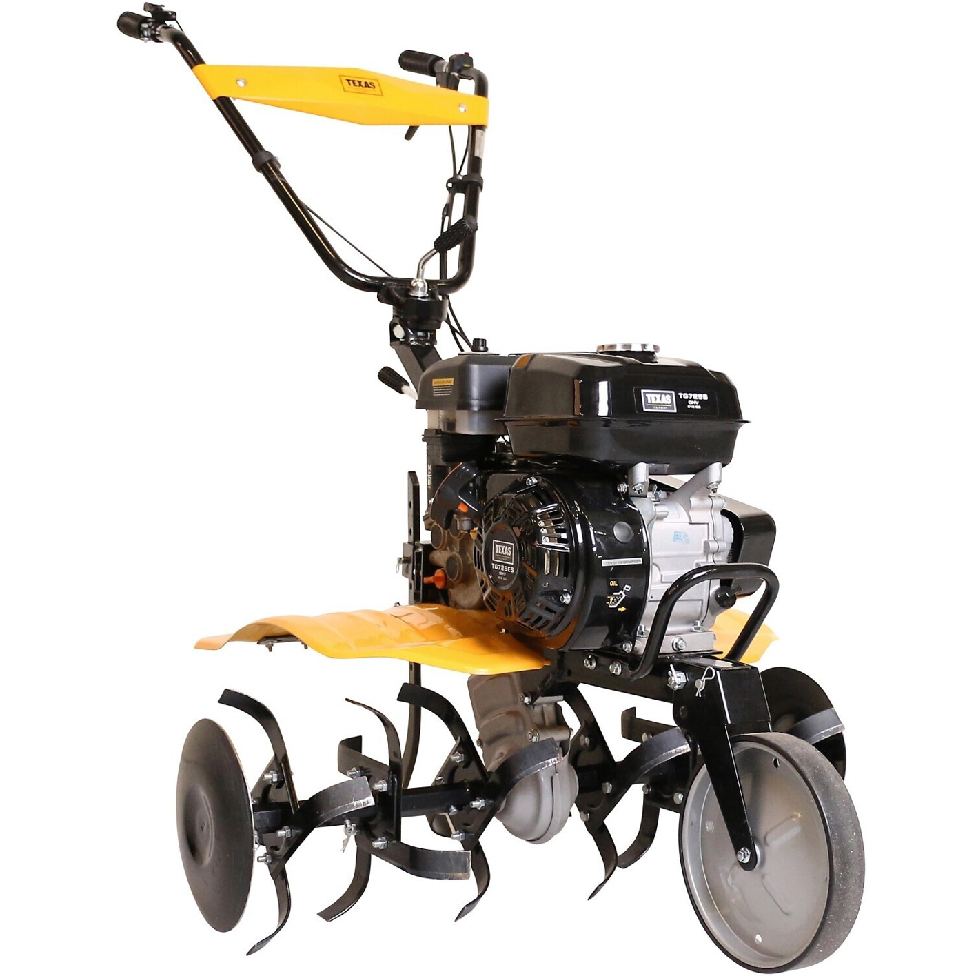Texas - Bodenfräse Pflug - FX815TG - Motorhacke - Benzinmotor, 4-Takt-Motor, mit Pflug