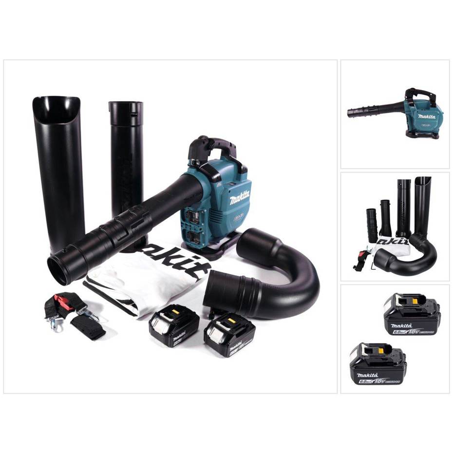 Makita - Akku Gebläse/Laubsauger - DUB 363 G2V - 36 V, Brushless, Absaug-Set