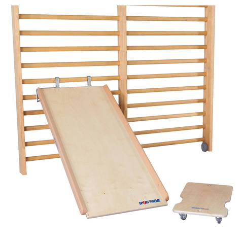 Sport-Thieme - Rollbrettbahn Mini - Rollbrettbahn - Platzsparend, verstellbarer Schwierigkeitsgrad