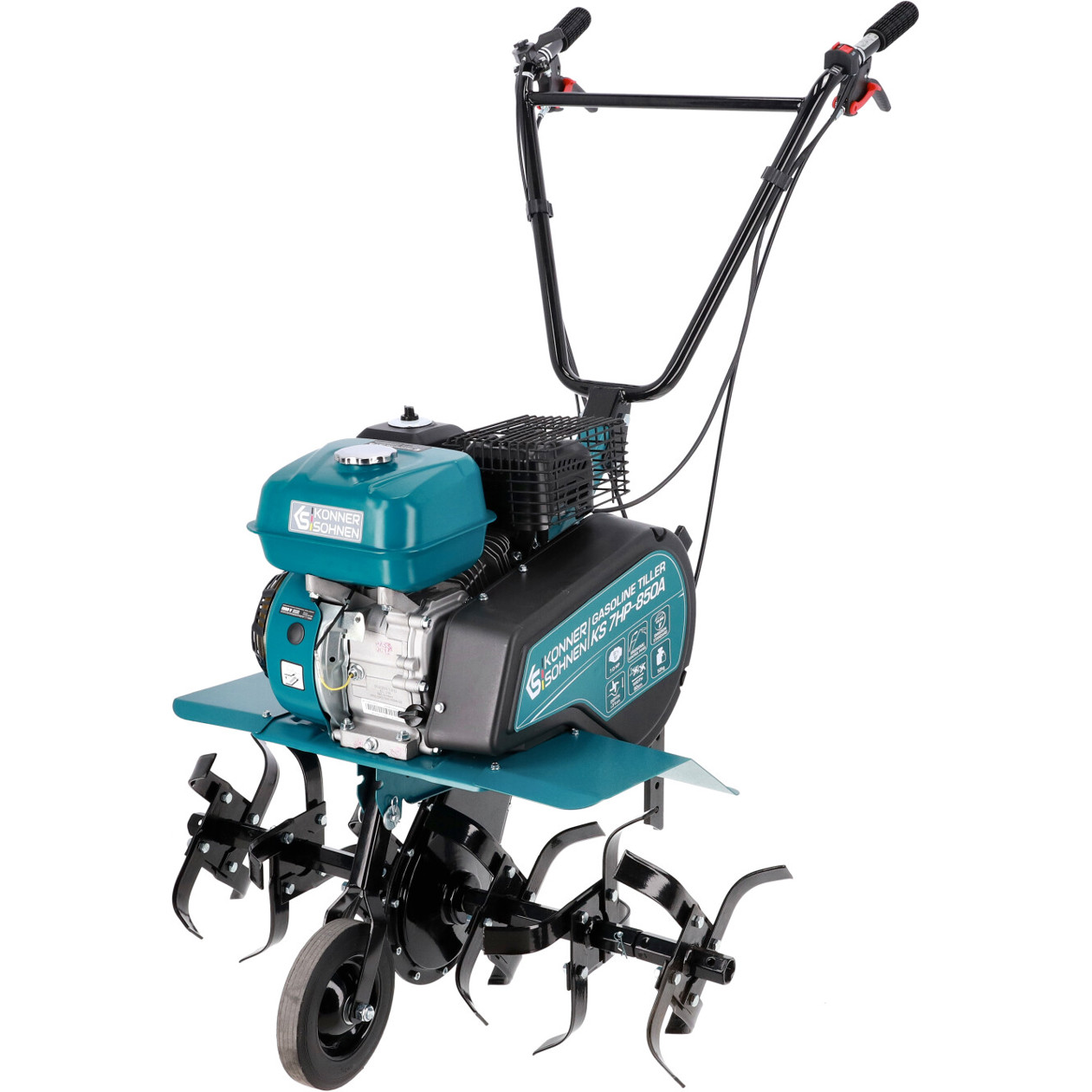 Könner & Söhnen - KS 7HP-850A - Motorhacken - Benzinbetrieben, 212 cm³ Hubraum, 77 cm Arbeitsbreite