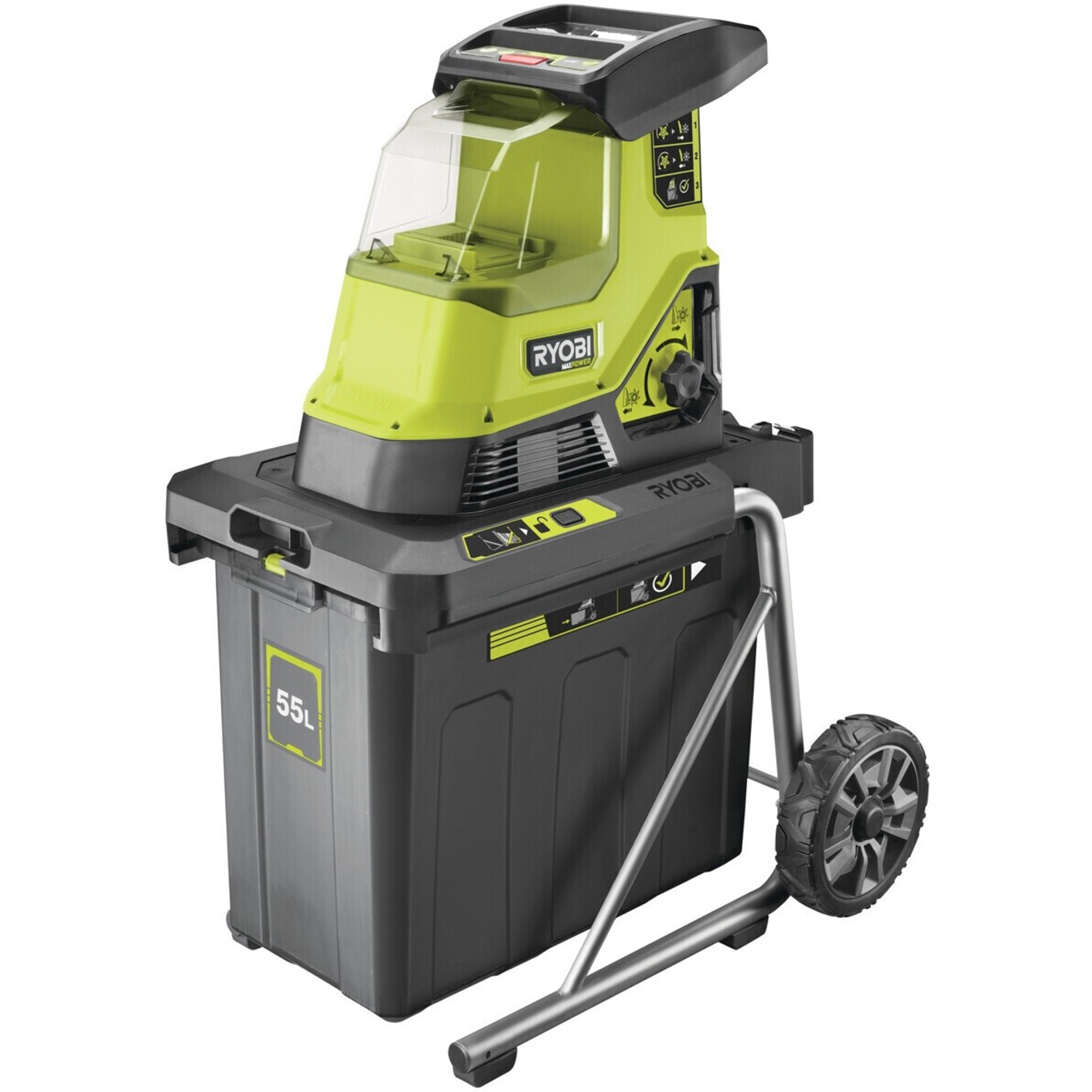 Ryobi - RY36SHX40-0 - Walzenhäcksler - Elektrostart, 36 V, 4000 U/min