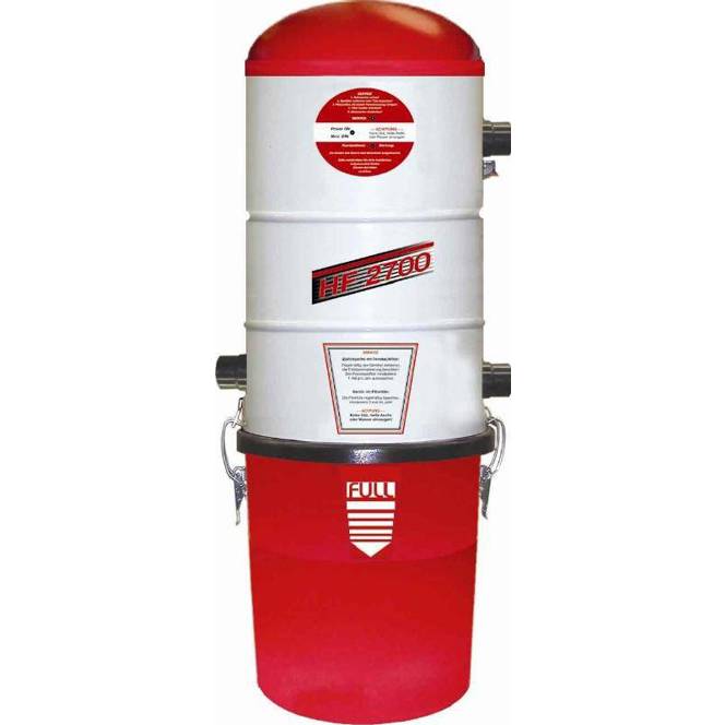 HERZ - Zentralsauger - HF-2700 - Laubsauger, Laubbläser - 1800 W, 600 AirWatt, 330 mbar
